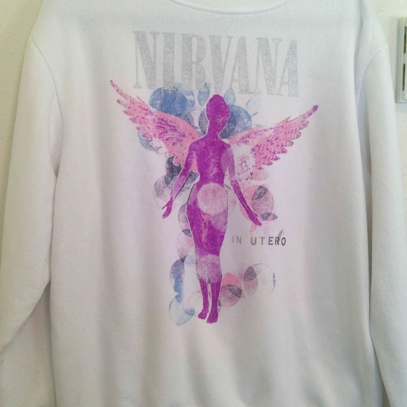 NIRVANA IN UTERO CREWNECK SWEATER - Picture 4 of 6